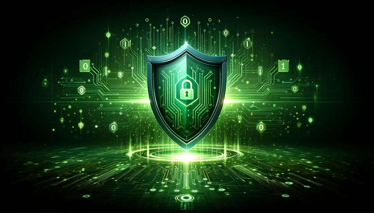 Network Security art green
